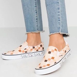 COPY - Vans Slip-On Breast Cancer Awareness Checkerboard Skate Shoes